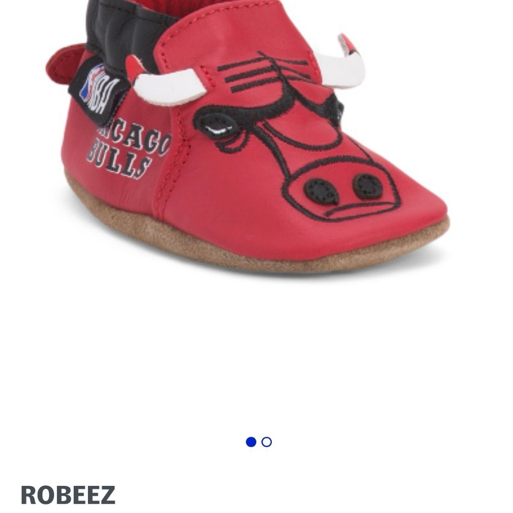 Robeez NBA Chicago Bulls Red Soft crib shoes booties new 6 to 12 months